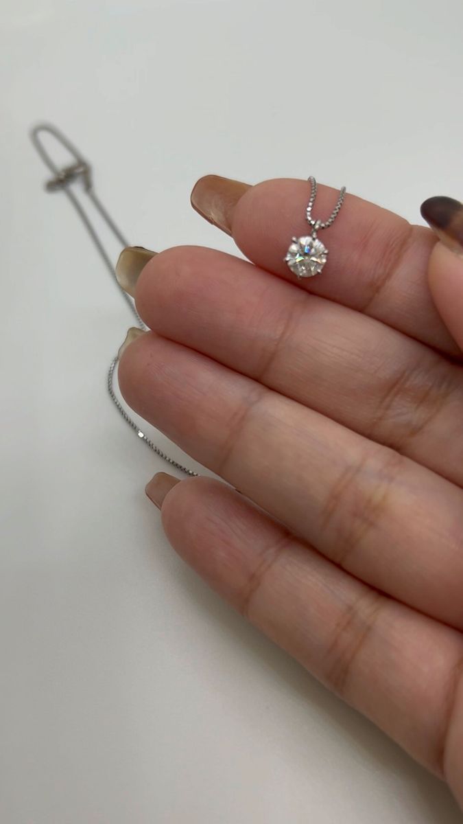 ダイヤモンド ダイヤ ネックレス エクセレントカット K18 プラチナ 鑑定書付き 0.5ct