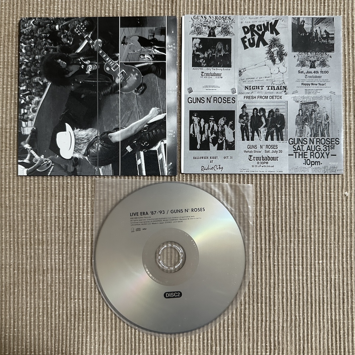美品 稀少 紙ジャケ GUNS N'ROSES ガンズ・アンド・ローゼズ「ライヴ・エラ '87〜'93」2枚組 高音質 SHM-CD 初回限定盤_画像5