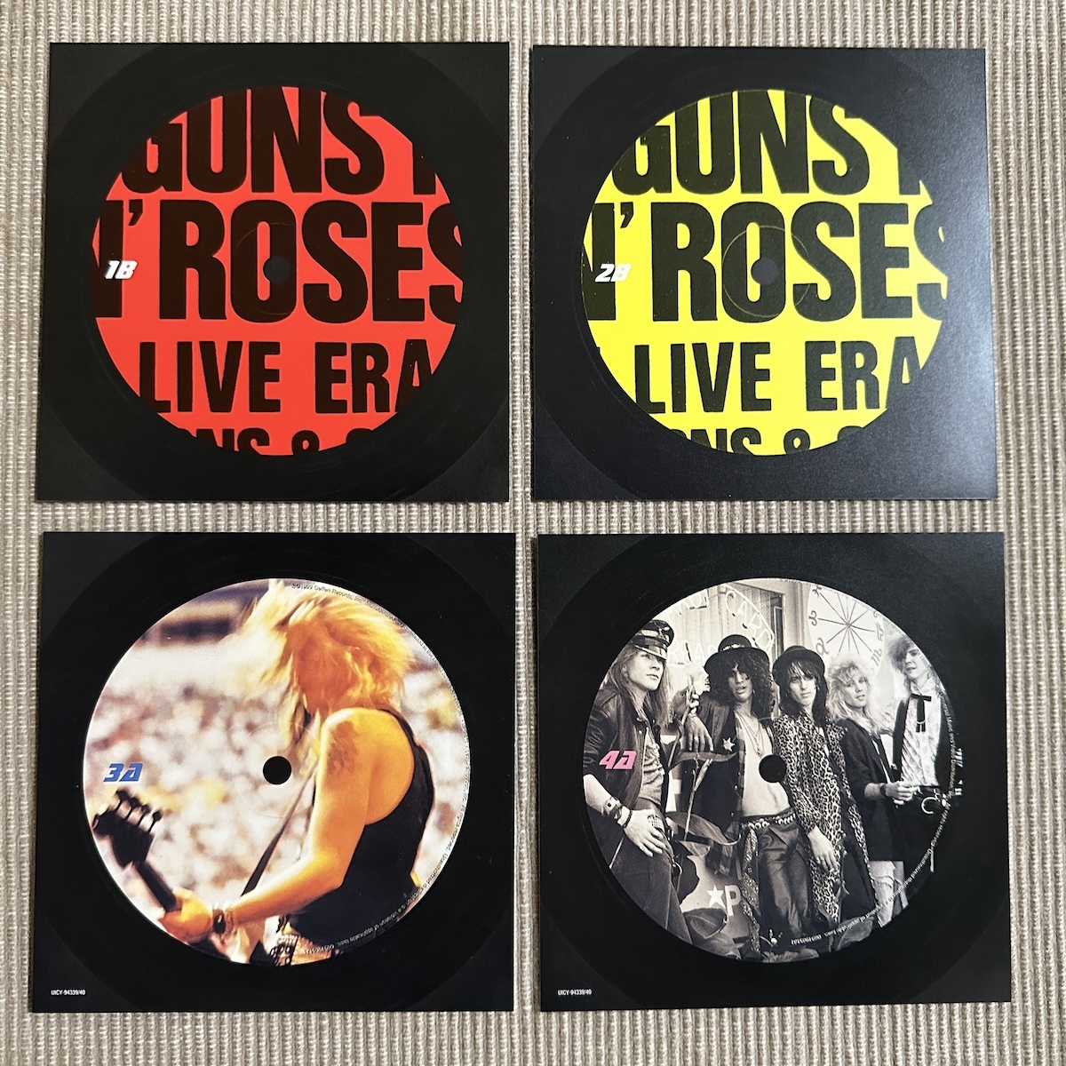 美品 稀少 紙ジャケ GUNS N'ROSES ガンズ・アンド・ローゼズ「ライヴ・エラ '87〜'93」2枚組 高音質 SHM-CD 初回限定盤_初回限定盤のみ付属