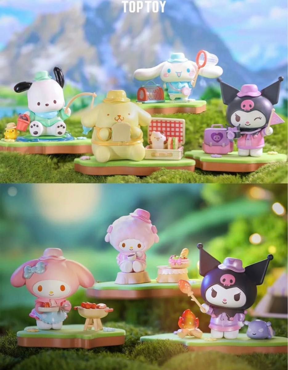 TOPTOY 海外限定 サンリオ 夏のピクニック フィギュア6個入り TOPTOY 海外限定 サンリオ 夏のピクニック フィギュア6個入り
