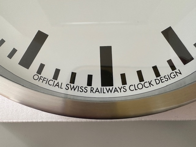 Mondaine Wall Clock モンディーン 掛け時計 A990 16SBB 25cm スイス鉄道 メーカー保証残りあり_画像6