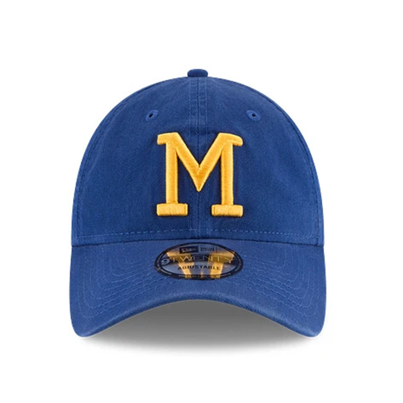 NEW ERA MLB 9TWENTY CORE CLASSIC REP MILBRECO 1970 BLUE 11591526（Brewers ミルウォーキー・ブルワーズ）ニューエラ キャップ ブルー_画像2