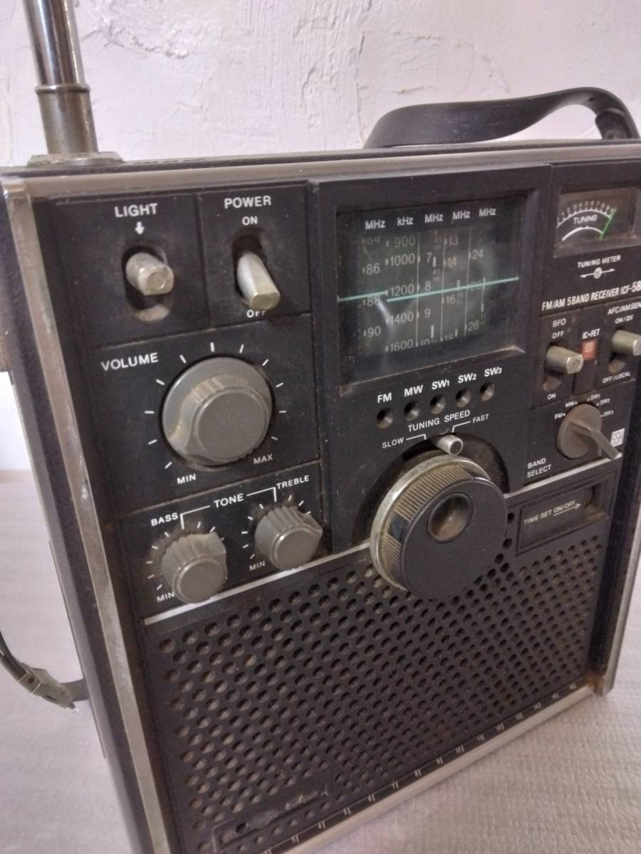SONY ソニー スカイセンサー FM/AM 5 BAND RECEIVER ICF-5800 ラジオ 音響機器_画像7