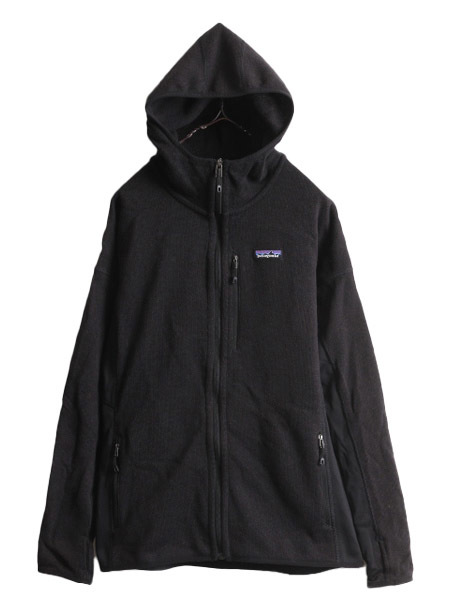 US企画 16年製 パタゴニア パフォーマンス ベター セーター フーディ レディース L Patagonia フリース ジャケット フルジップ パーカー 黒