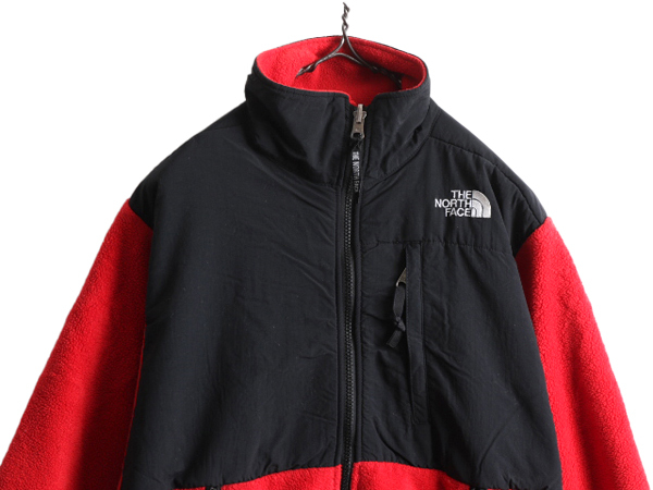 90s ノースフェイス デナリ ジャケット レディース S 古着 90年代 オールド The North Face DENALI アウトドア フリース ブルゾン 2トーン_画像2