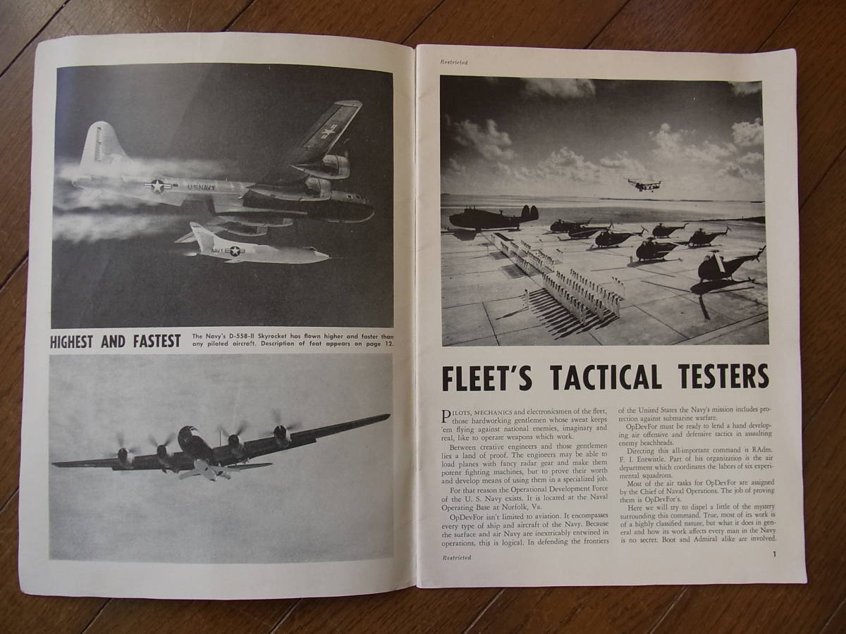 朝鮮戦争時代の米海軍航空隊の機関誌Naval Aviation News 1949年2月号_画像2
