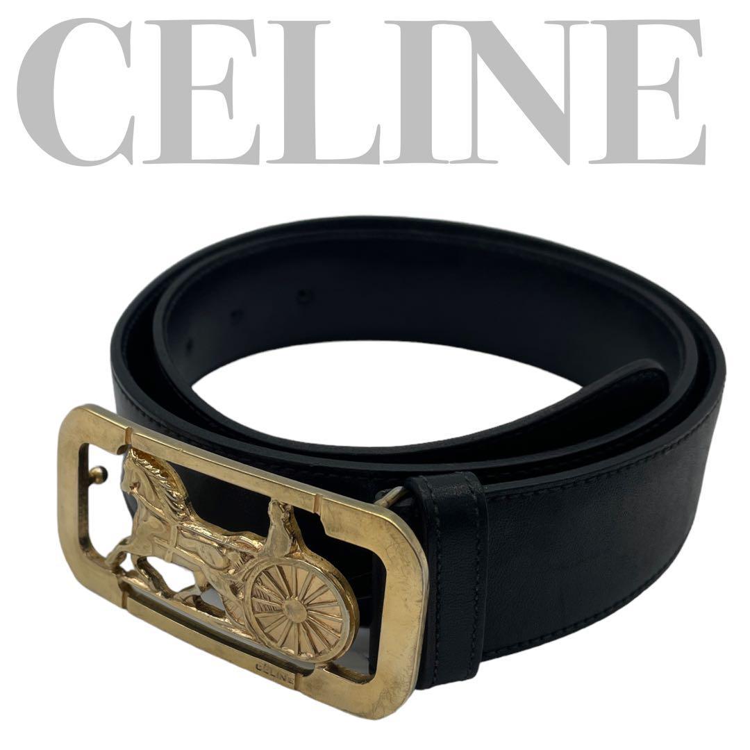 CELINE セリーヌ 馬車金具 レザー ゴールド金具|Yahoo!フリマ(旧