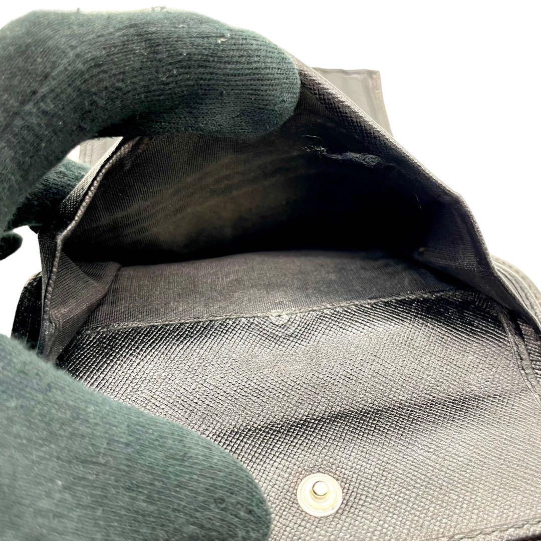PRADA プラダ 3つ折り財布 サフィアーノレザー 三角プレート PRADA プラダ 3つ折り財布 サフィアーノレザー 三角プレート