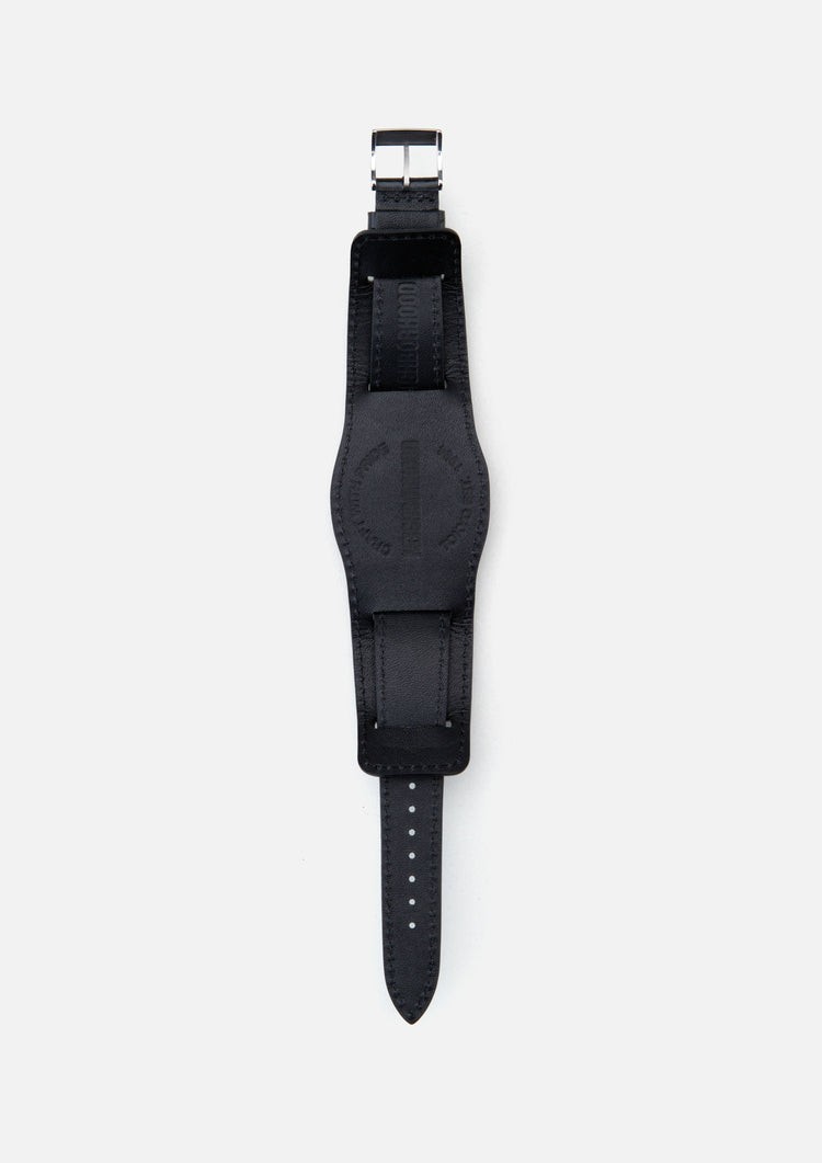 新品未使用★2023AW neighborhood LEATHER EMB WATCH BAND.CL black COW★ネイバーフッド カウレザー クロコダイル柄 ウォッチバンド 黒_画像2