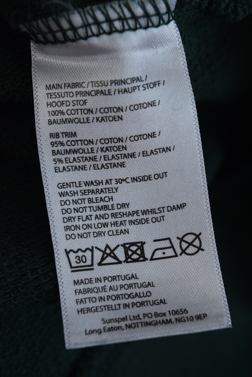  new goods Sunspel sun spec ru Portugal made sweat pull over Parker sweatshirt XL control number F693Q426