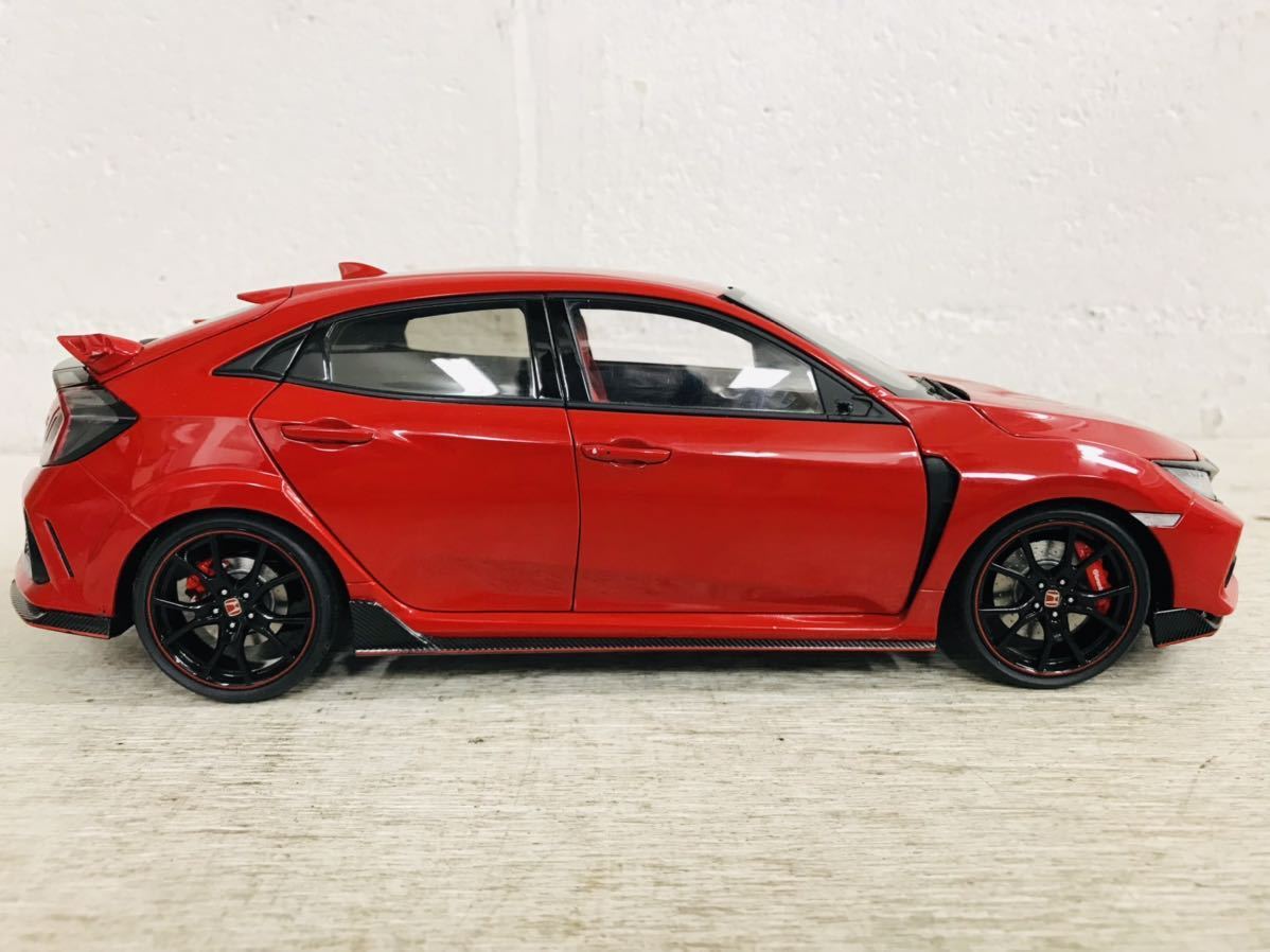 z1202-20 ★ ホンダ / CIVIC TYPE R / 赤 red / 車 模型 長さ: 約25cm 横幅 : 約11cm 高さ: 約8cm 箱なし 保管品 _画像5