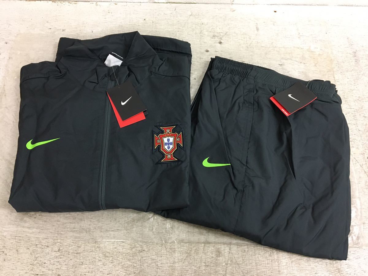 x1213-27★未使用 NIKE ナイロン ジャケット パンツ F.P.F. ポルトガル サッカー XL（USサイズ）カラー060 ナイキ 上下セット