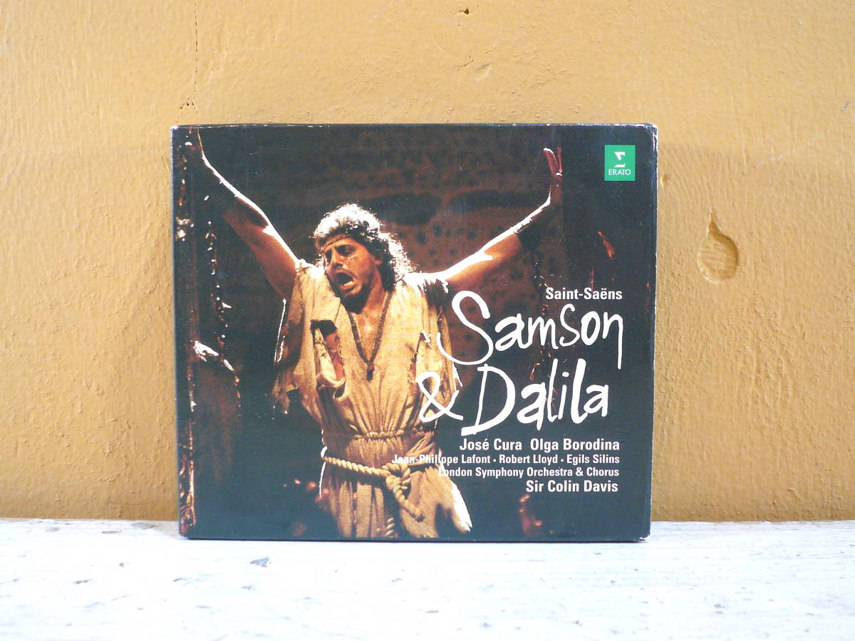 クラシック EU盤 2CD BOX / サン=サーンス :歌劇「サムソンとデリラ」 コリン・デイヴィス Disc美品 3ヶ国語歌詞付 Erato 3984-24756-2_画像1