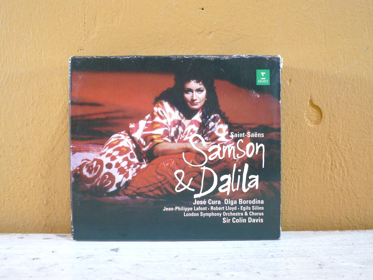 クラシック EU盤 2CD BOX / サン=サーンス :歌劇「サムソンとデリラ」 コリン・デイヴィス Disc美品 3ヶ国語歌詞付 Erato 3984-24756-2_画像2