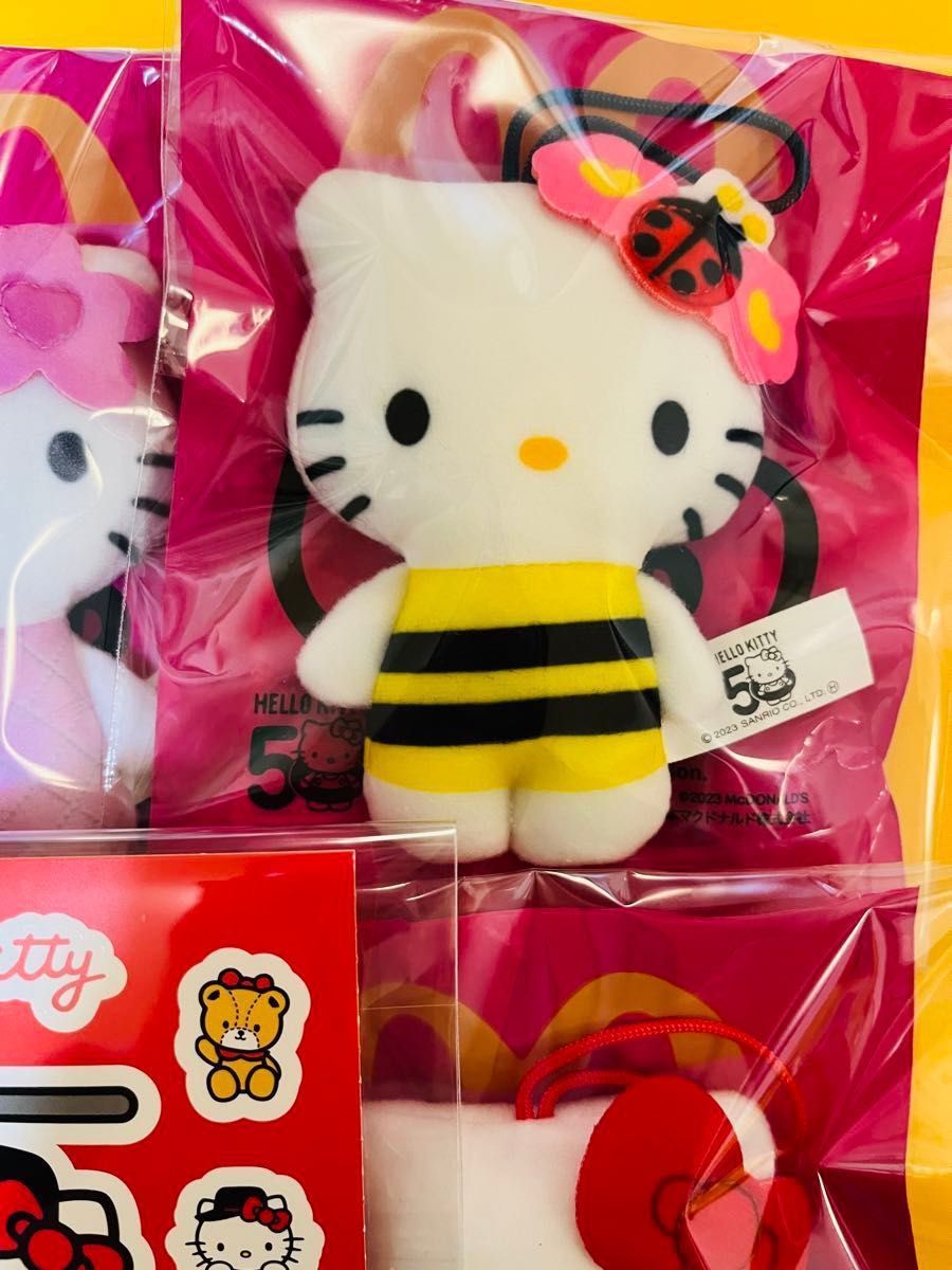 マクドナルドハッピーセット50周年限定キティちゃん5個&限定 マクドナルドハッピーセット50周年限定キティちゃん5個&限定