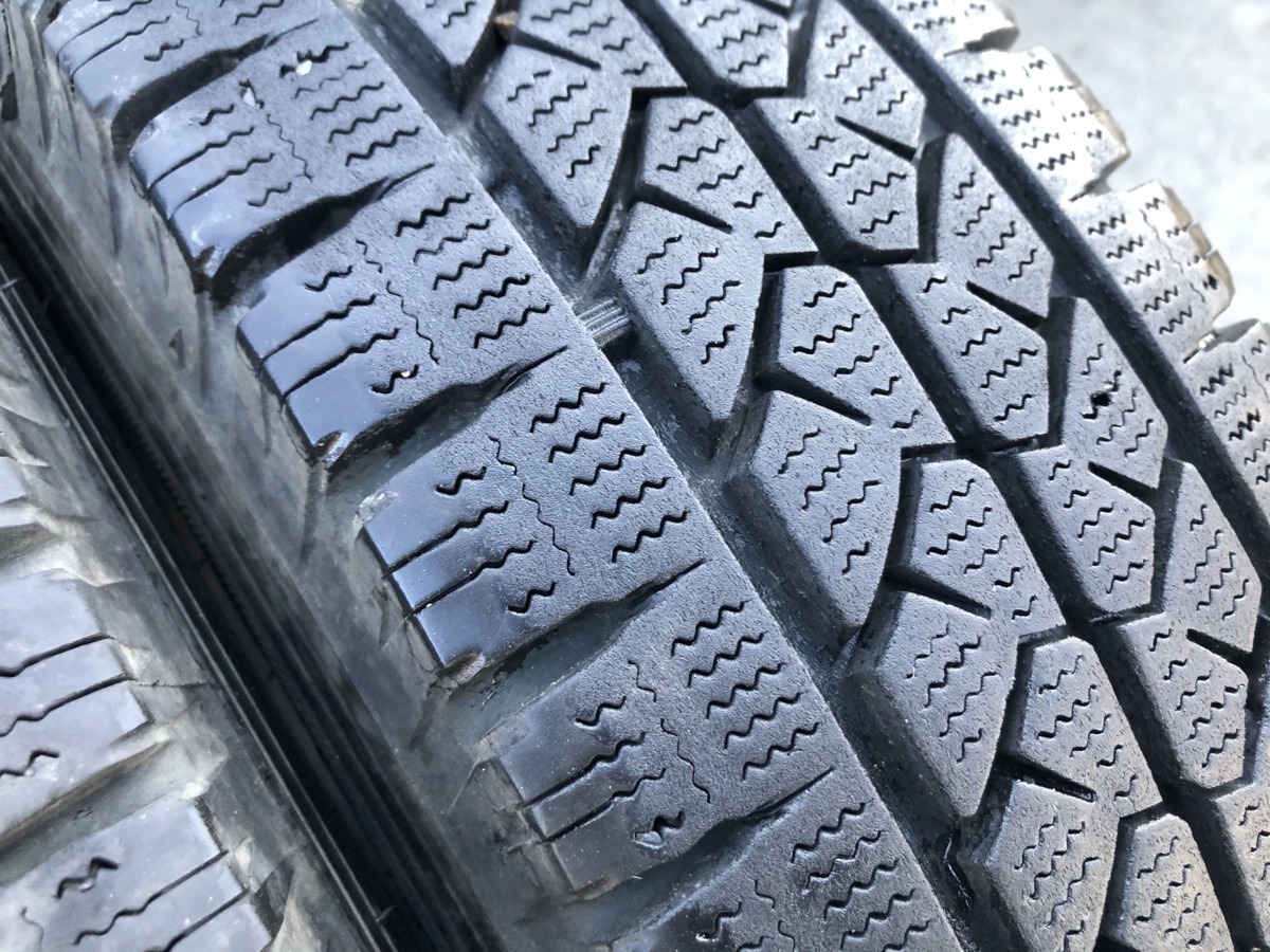 パF1308■165R13 LT 6PR　4本価格　BRIDGESTONE BLIZZAK VL1　2送料無料 激安 即納 冬 タイヤ プロボックス サクシード ADバン パートナ 等_画像5