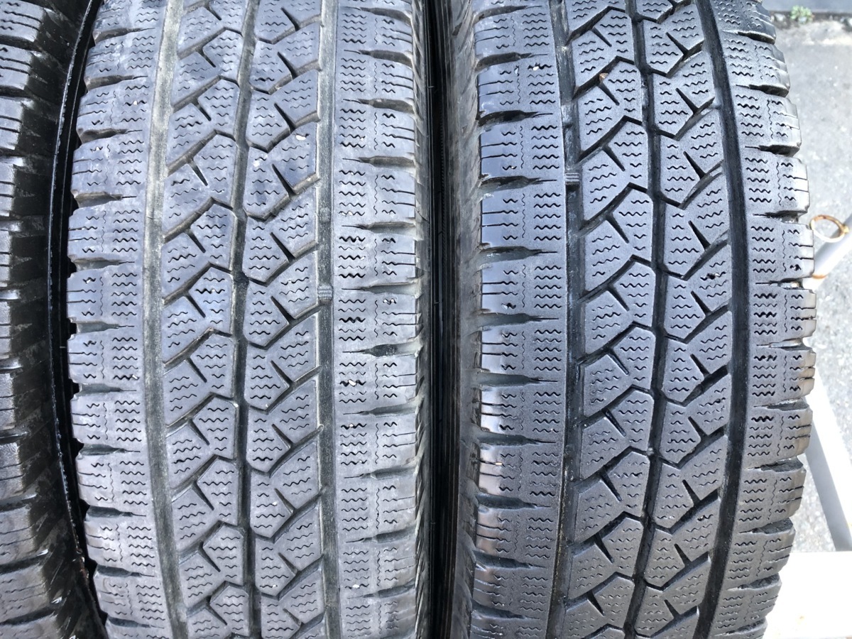 パF1308■165R13 LT 6PR　4本価格　BRIDGESTONE BLIZZAK VL1　2送料無料 激安 即納 冬 タイヤ プロボックス サクシード ADバン パートナ 等_画像3