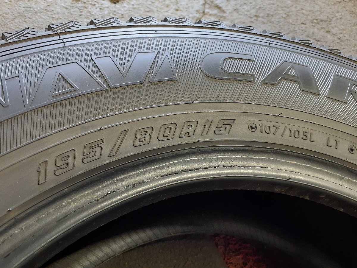 パF3811■195/80R15 107/105L LT　4本価格　GOODYEAR ICENAVI CARGO　送料無料 冬 ハイエース キャラバン NV350 ボンゴ_画像10