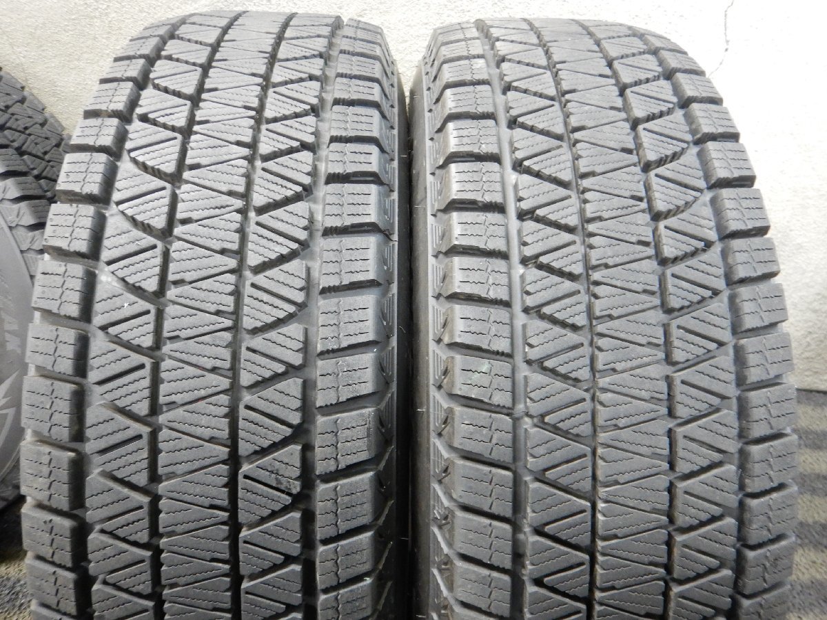 J7T8554■215/70R16 BRIDGESTONE BLIZZAK DM-V3 三菱 平面座 6J 5H +46 PCD114.3 2019年 バリ溝 スタッドレス★条件付送料無料★デリカ等_画像6