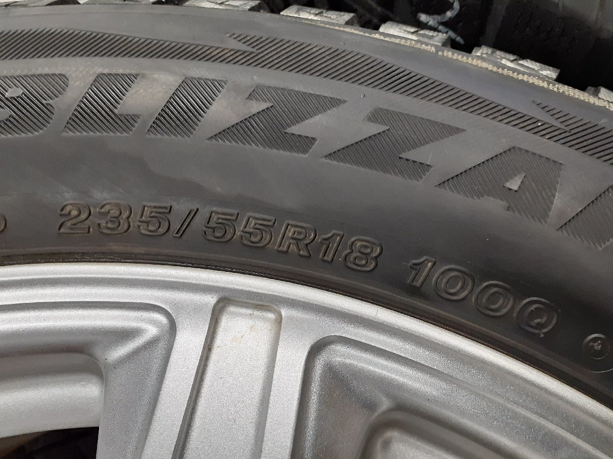 パF922F■235/55R18 100Q　4本価格　BRIDGESTONE BLIZZAK DM-V2　BALMINUM　送料無料 冬 18×7.5J +42 5穴 114.3 NX ハリアー ヴァンガード_画像4