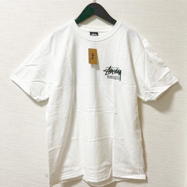 Stussy ステューシー ハワイ限定ホノルルロゴ Tシャツ 新品 M 白 Stussy ステューシー ハワイ限定ホノルルロゴ Tシャツ 新品 M 白