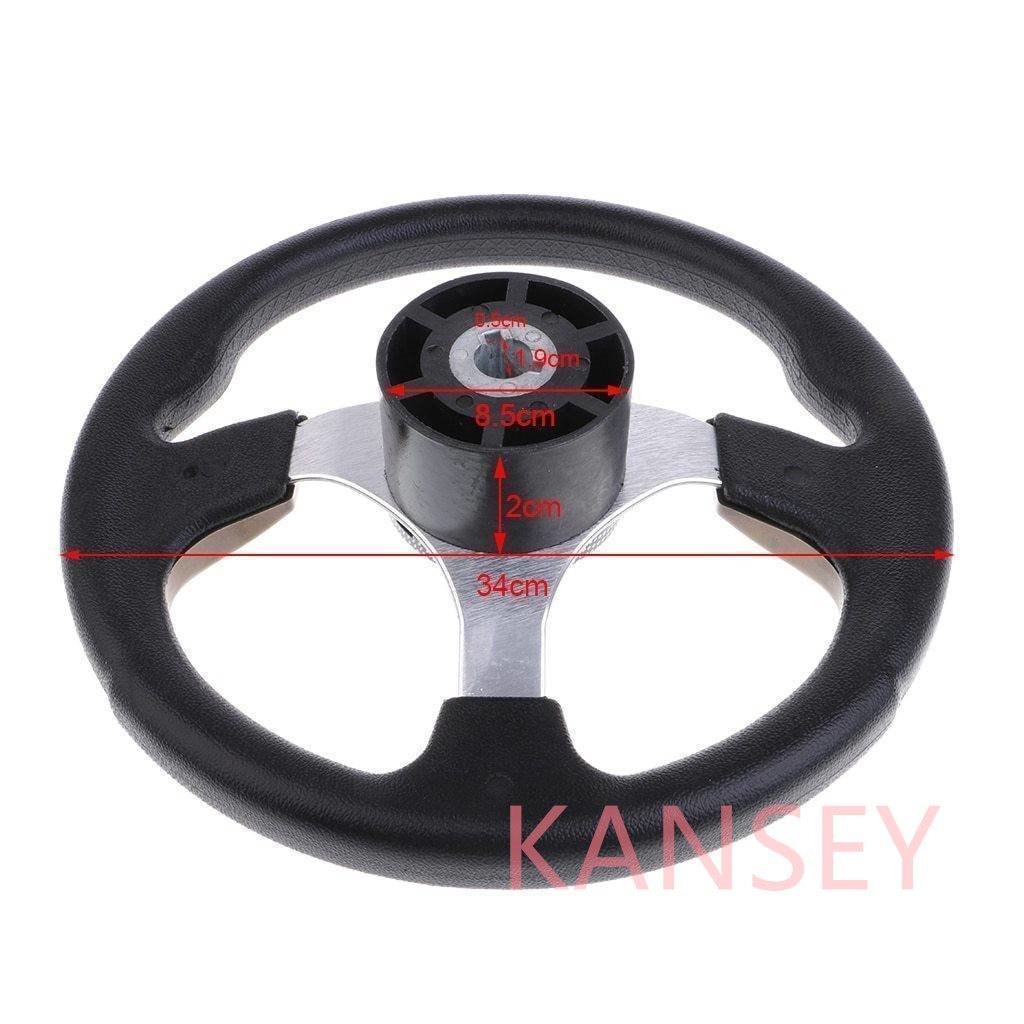 ma limbo to12.6 -inch 320mm steering wheel 3/3 -inch taper key adaptor 3 spoke less person direction accessory boat 