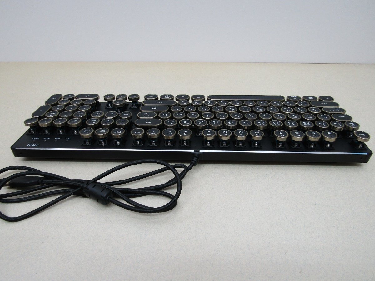 HKW タイプライター風メカニカルキーボード WE-TYPKB-JP 中古品_画像3