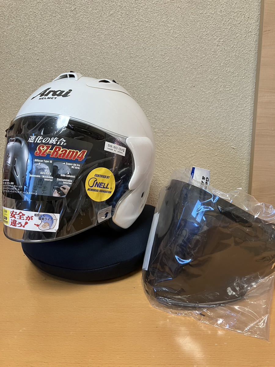 Arai アライ SZ-Ram4 WHITE ホワイト Lサイズ ジェットヘルメットの画像10