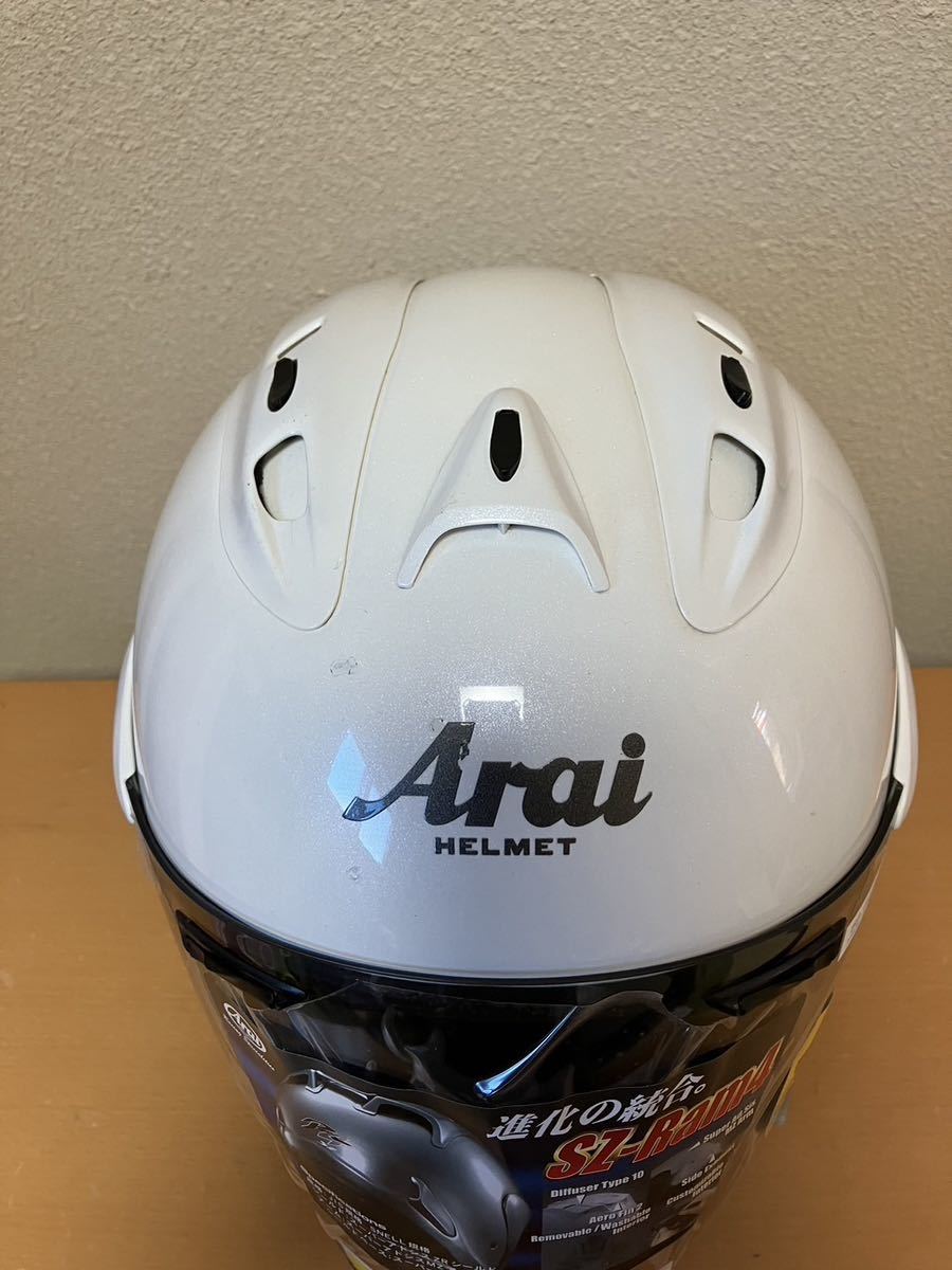 Arai アライ SZ-Ram4 WHITE ホワイト Lサイズ ジェットヘルメットの画像2