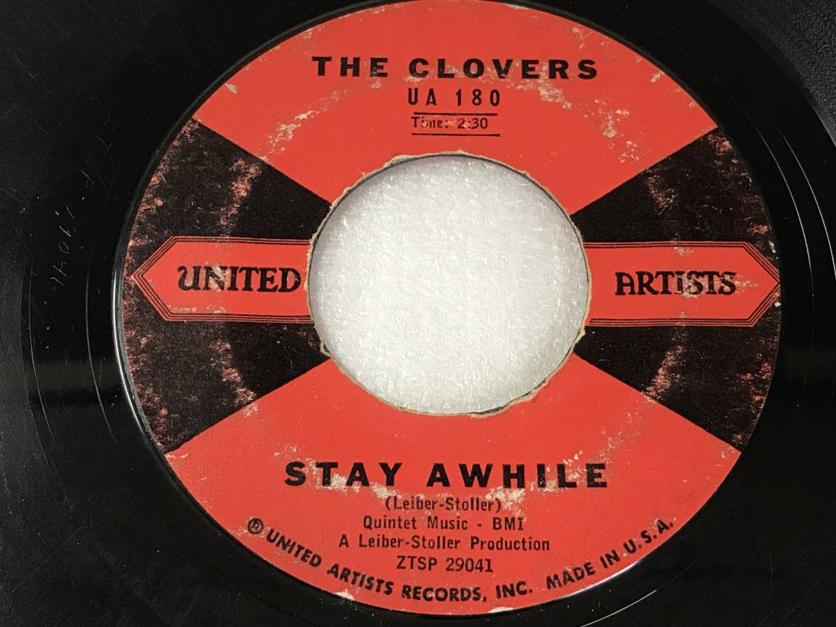 The Clovers/United Artists UA 180/Love Potion No. 9/Stay Awhile/1959 _画像6