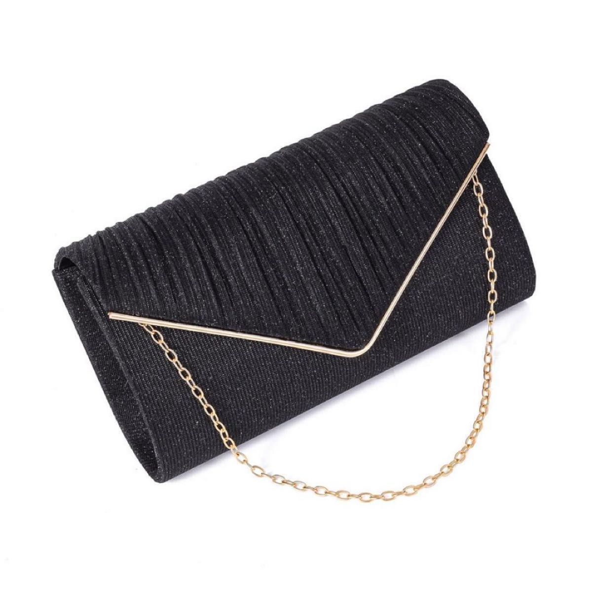  clutch bag shoulder bag wedding party formal black 