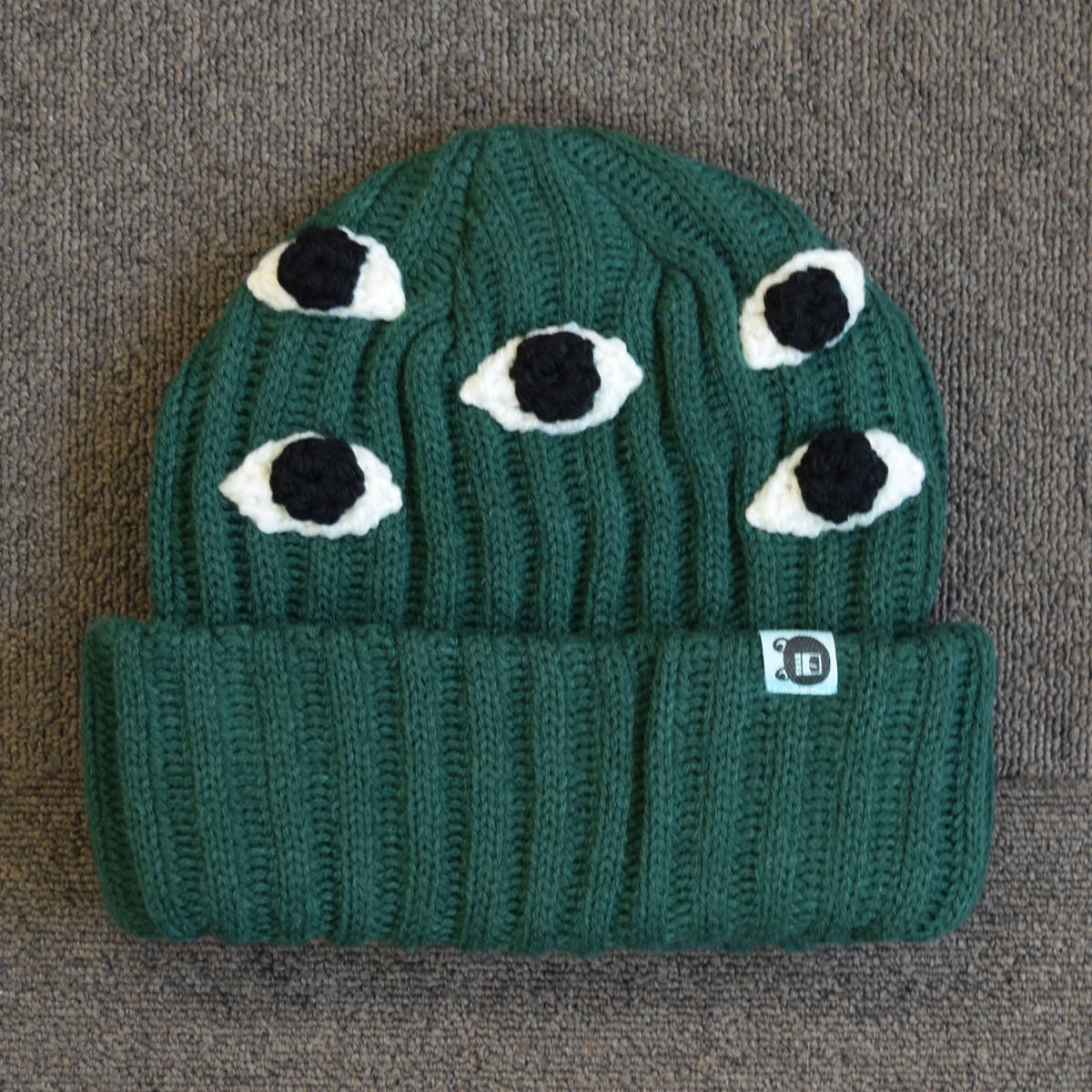 OJISUN 目だらけニットCAP 2nd GREEN パンクドランカーズ PUNKDRUNKERS_出品物