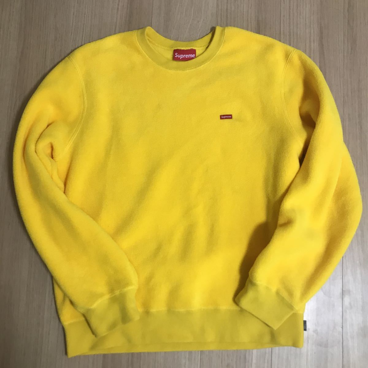 1 jpy start M size supreme 18AW week13 Polartec Small Box Crewneck