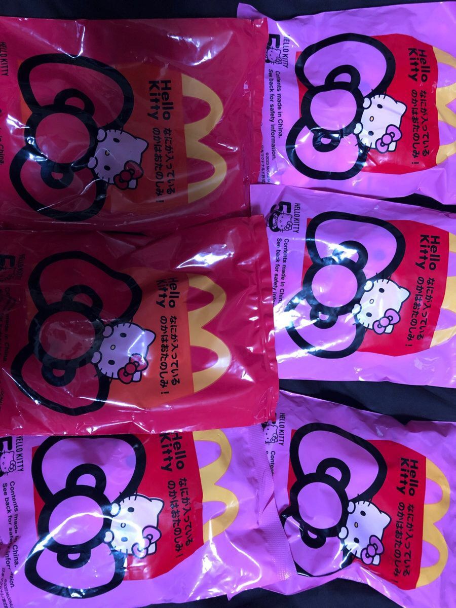 マクドナルド ハッピーセット 50周年 キティちゃん 未開封 6個 マクドナルド ハッピーセット 50周年 キティちゃん 未開封 6個