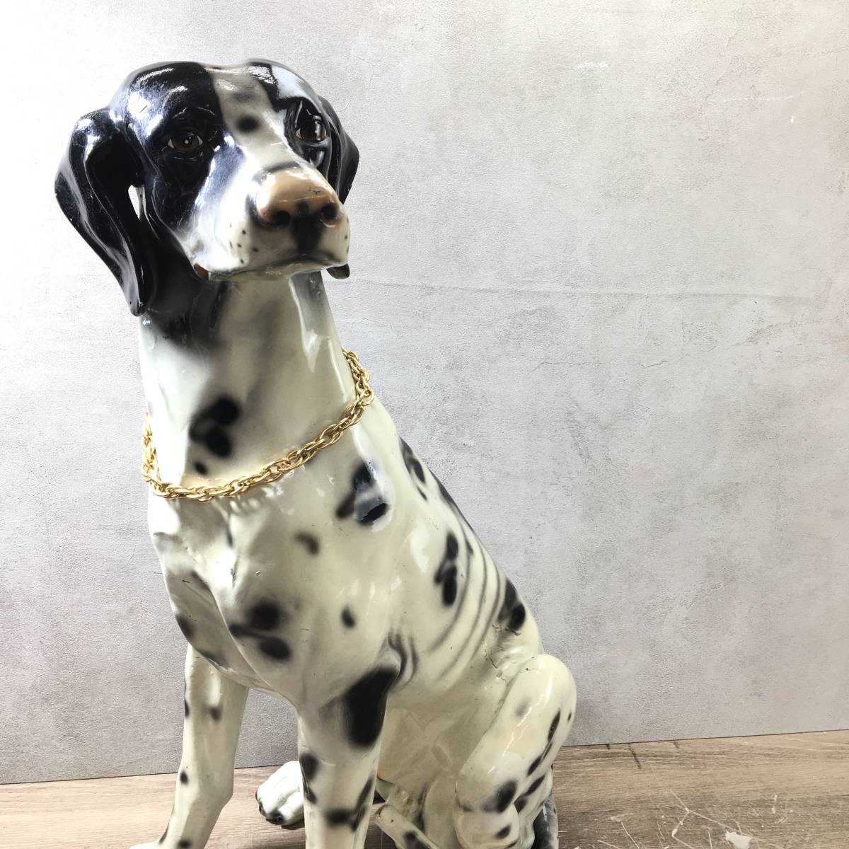 ダルメシアン 置き物 高さ約76cm 犬 いぬ イヌ ドッグ 置物 飾り物 インテリア オブジェ 雑貨 菊HG