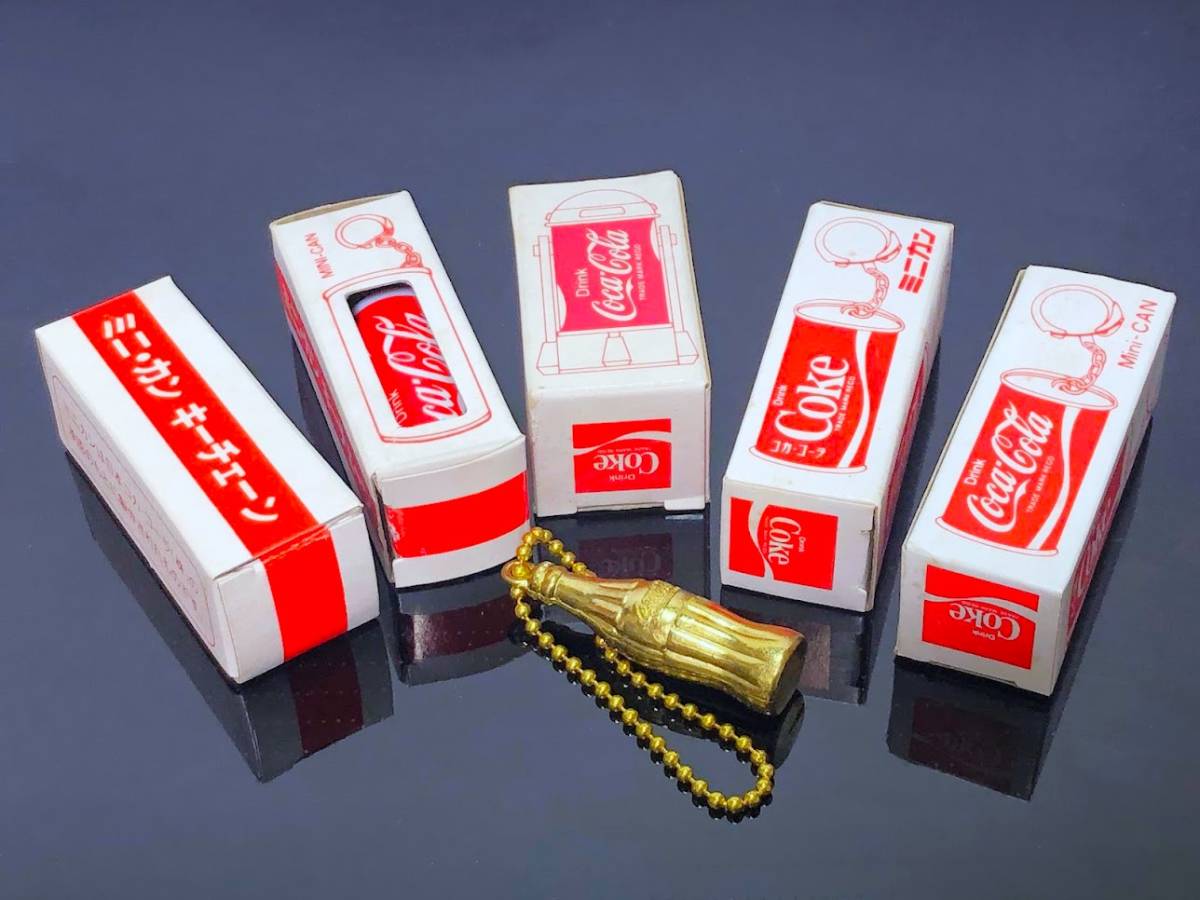 1970年代～ コカコーラ スターウォーズ R2-D キーホルダー ゴールドミニボトル 正規品 当時物 昭和レトロ ミニチュア ノベルティ 非売品_画像8