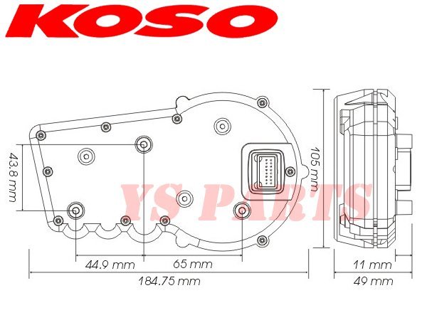 【正規品】KOSO RX2+ GPメーター[15000rpm]ZRX1100GPZ900Rニンジャ250RZZR1100【汎用メーターステー付/バックライト8色変更可】_画像10