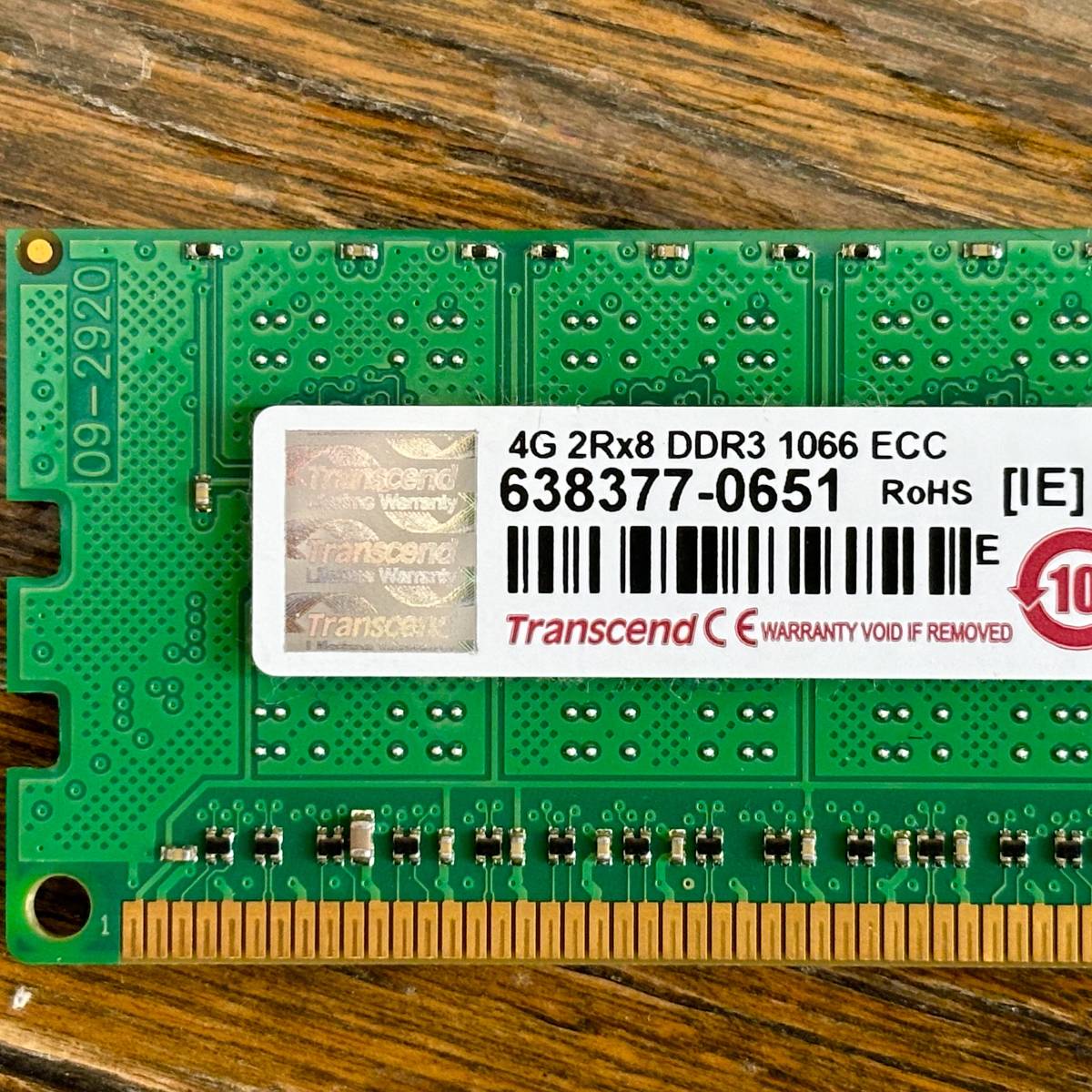 MacPro　メモリ　Transcend　4GB　4枚　合計16GB　2009　2010　2012　Mac Pro Memory　送料無料_画像2