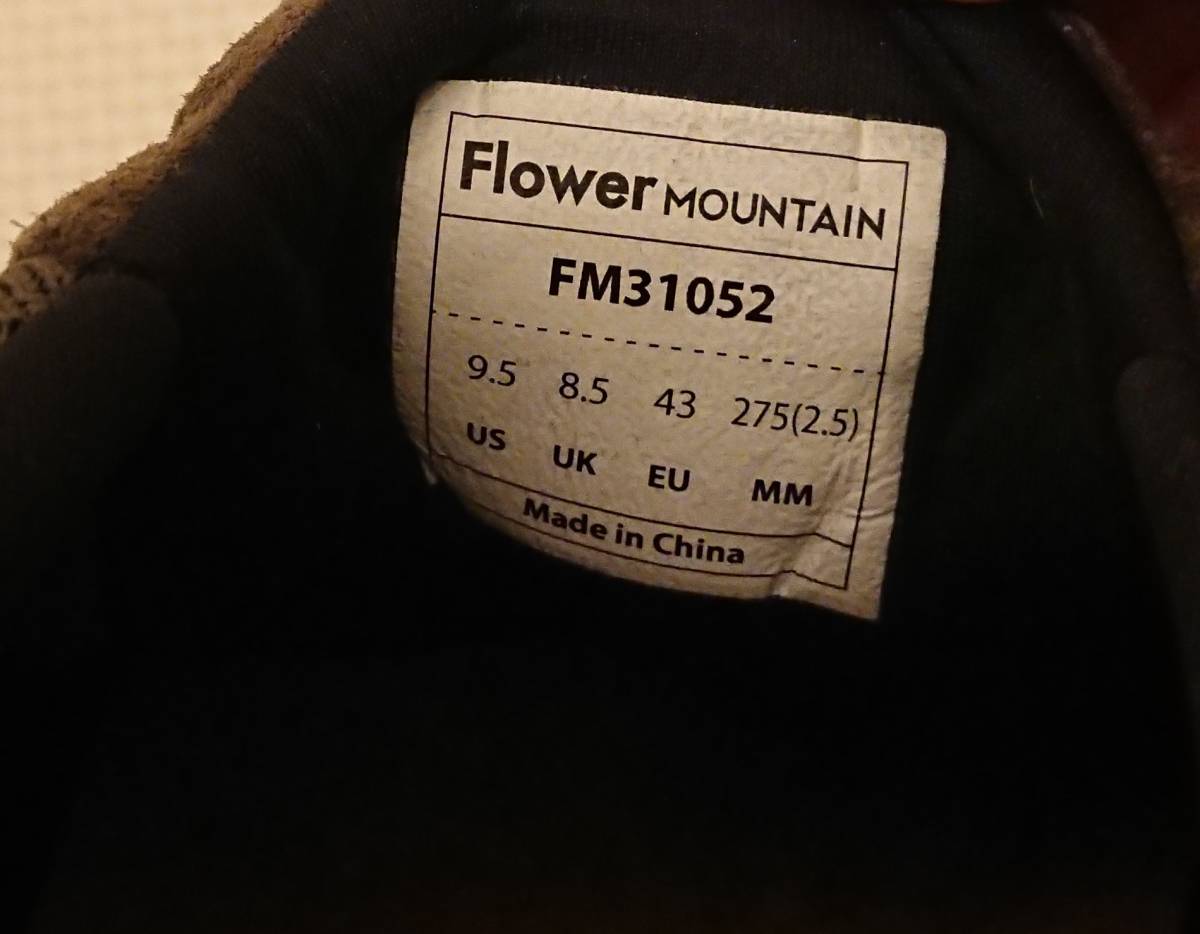 美品 箱付き Flower MOUNTAIN フラワー マウンテン スリップオンスニーカー HONEY COMB 27.5の画像8