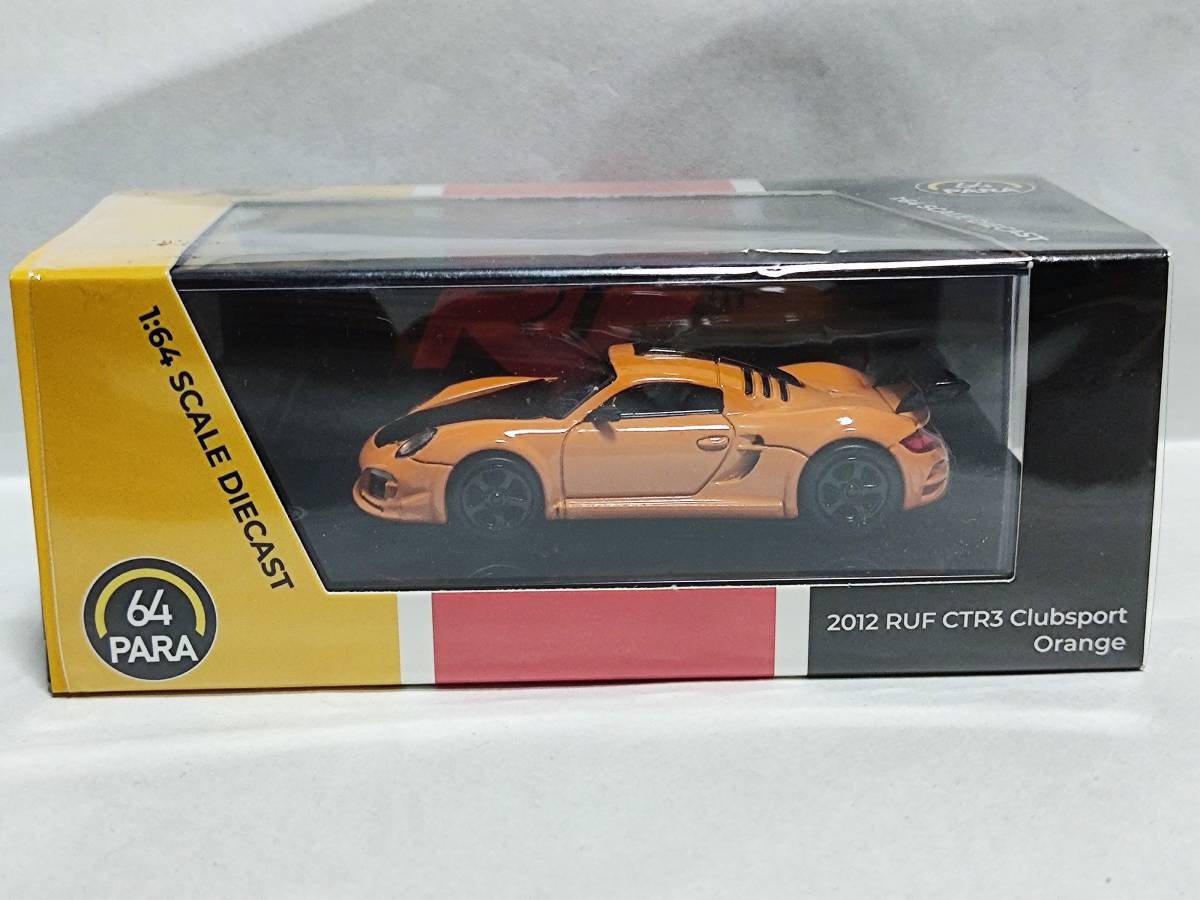 PARAGON 1/64 PARA64‐RUF CTR3 CLUBSPORT 2012 RHD ORANGE /パラゴン/ルーフ クラブスポーツ オレンジ/PORSCHE/ポルシェの画像2