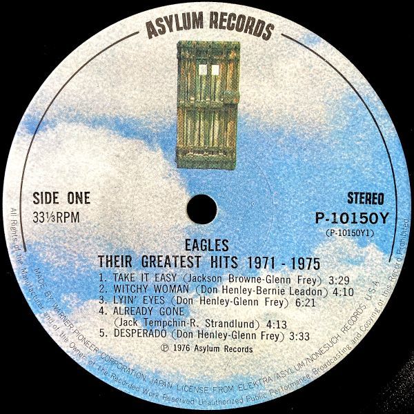 【JPN盤/LP】Eagles イーグルス / Their Greatest Hits 1971-1975 グレイテスト・ヒット ■ Asylum Records / P-10150Y_画像3