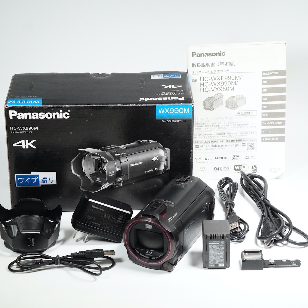 Panasonic パナソニック HC-WX990M ブラック 元箱 /9762動作OK 1週間保証_画像1