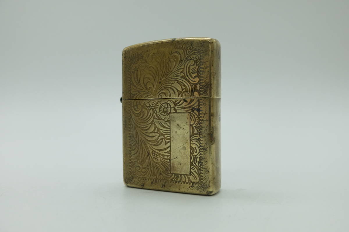 ☆火花OK☆#12758 Zippo ジッポー F/XⅡ1996年製 アラベスク 唐草模様 ゴールドカラー_画像1