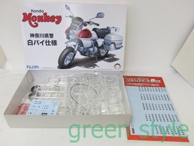 # FUJIMI Honda Monkey Kanagawa prefecture . motorcycle police specification 1/12 scale model kit [1/12 motorcycle police decal west Japan ] extra attaching not yet constructed goods 