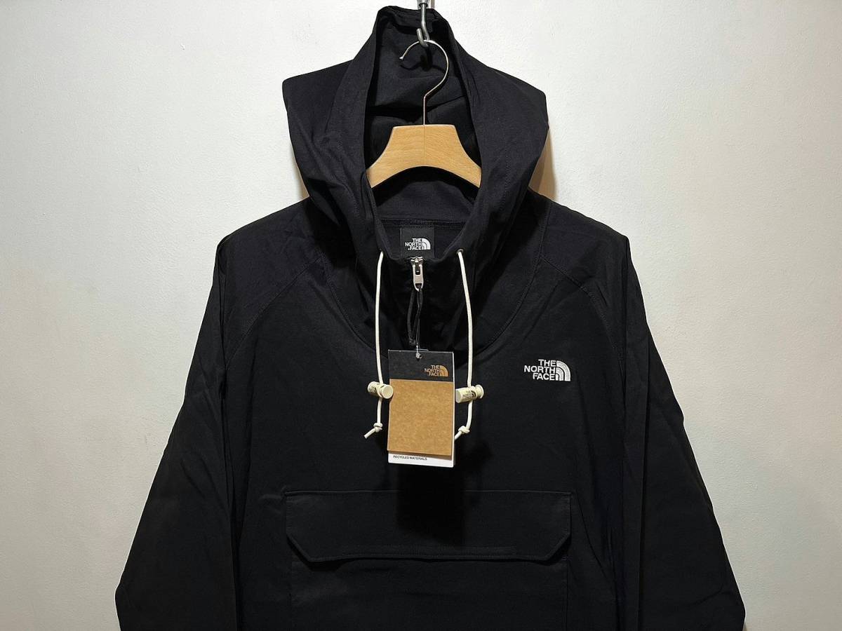 新品正規品 USA限定 The North Face ノースフェイス US-M ストレッチ アノラック ナイロンジャケット BLACK パッカブル_画像5