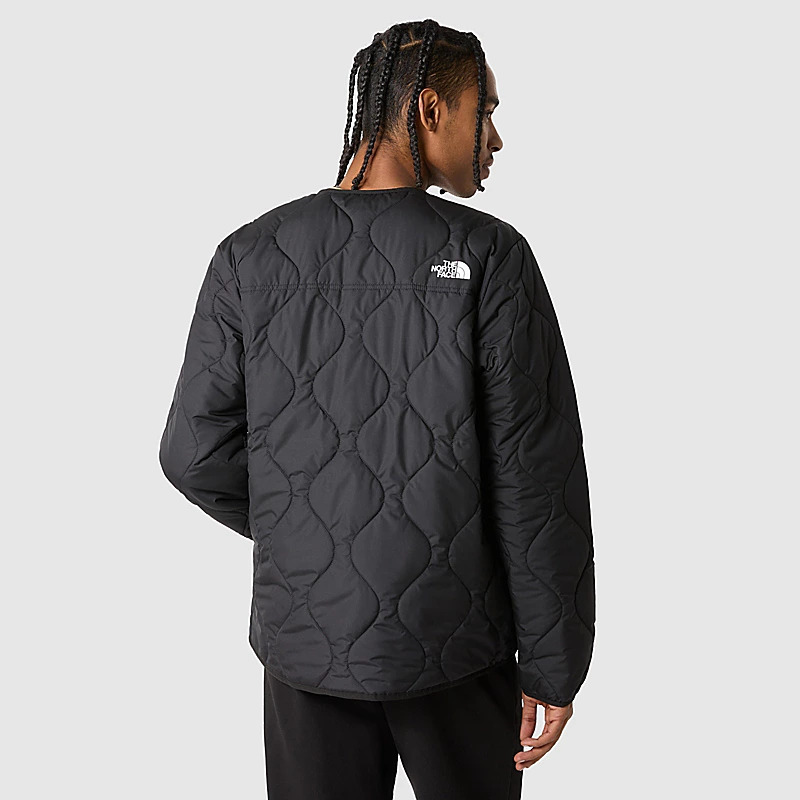 即決 新品 正規品 USA限定 日本未発売 The North Face ノースフェイス キルティング ノーカラー ジャケット US-M ブラック_画像4