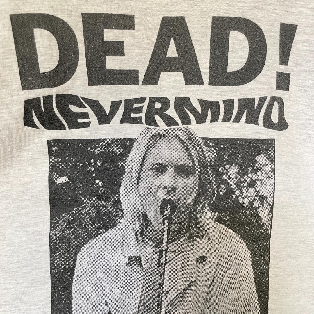 【GF58】 Tシャツ DEAD NEVERMIND カートコバーン 90s_画像7