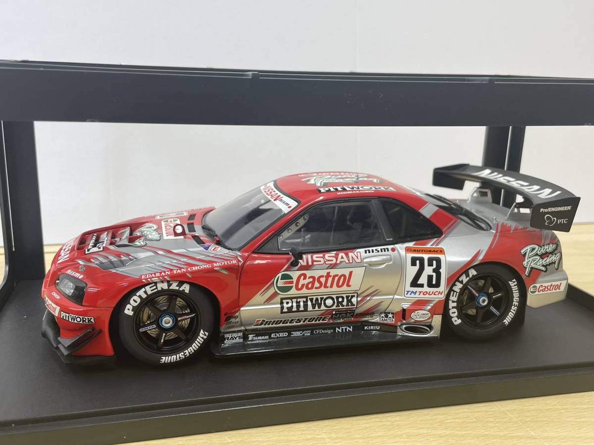 119 A-223/1円スタート！！ 欠品あり オートアート 1/18 日産 スカイライン GTR(R34) ’02 JGTC #23 カストロールピットワーク_画像4