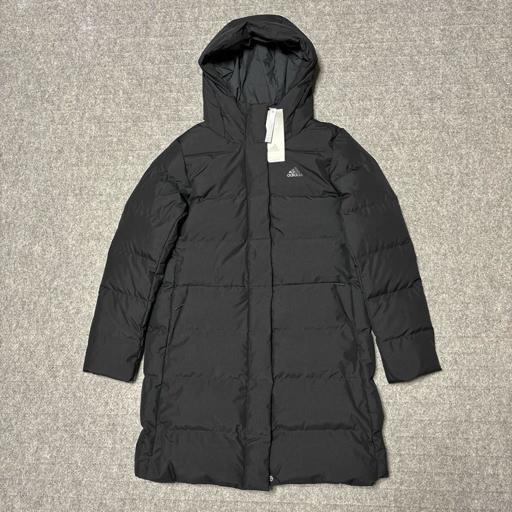 M size * new goods Adidas down coat bench coat black light weight down jacket adidas protection against cold outer outer garment lady's H3071