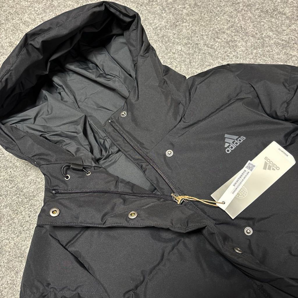 M size * new goods Adidas down coat bench coat black light weight down jacket adidas protection against cold outer outer garment lady's H3071